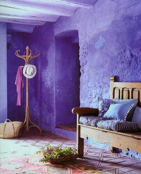 From Purple into Cerulean Purple Rooms, Purple Home, Deco Boheme, Purple Walls, Design Del Prodotto, All Things Purple, Event Styling, Color Of The Year, Pantone Color