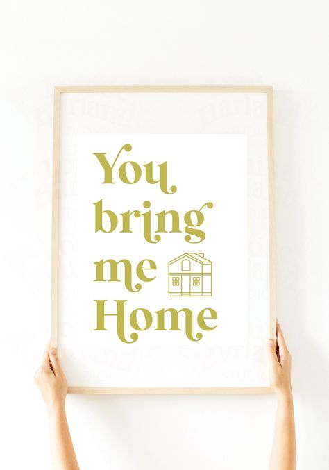 "Where are my Harries at? This digital download is the perfect addition to any Harry Styles fan collection! Simply purchase, download, print & frame!  This Harry download is inspired by Harry's House and the song \"Sweet Creature\", and the lyrics \"you bring me home.\" It has a nod to his new album, Harry's House with the little house logo. It has a retro, minimalist and aesthetic vibe to it. It would make a sweet housewarming gift or would fit nicely into your Harry Styles art collection.  Jus Harry Styles Sweet Creature, Harry Styles Art, Frosted Cups, Harry Styles Poster, Harry's House, Frosted Cup, Retro Minimalist, House Logo, Print Frame