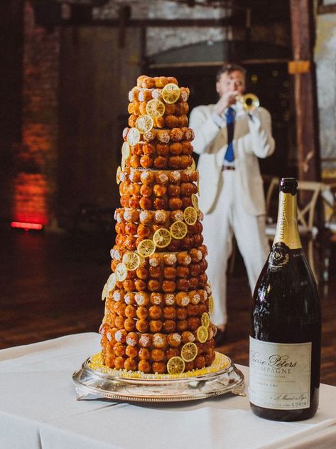 Croquembouche Wedding, French Wedding Cakes, Fondant Ruffles, Ruffle Wedding Cake, Wedding Cake Servings, Wedding Cake Alternatives, Traditional Wedding Cakes, Vanilla Sponge Cake, Delicious Clean Eating