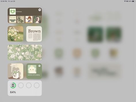 Notebook Homescreen, Aesthetic Ipad Layout, Ios Homescreen Layout, Ios Setup, Ipad Themes, Ipad Inspo, Ipad Layout, Ipad Lockscreen, Ipad Stuff