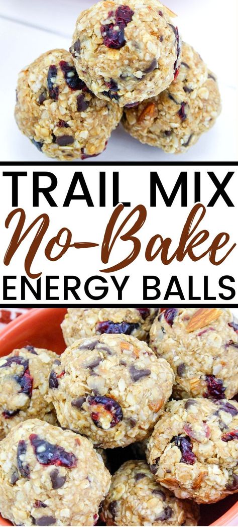 No-bake energy balls that are so good even the kids will love them! Plus, you will love knowing that the kids are having a healthy and protein-rich snack. #nobake #trailmix #energyballs #kidssnack #healthysnack #kidfriendly #easysnack Easy Meal Prep For Beginners, No Bake Energy Balls, Snacks Protein, No Bake Energy, Energy Balls Healthy, Healthy Breakfast On The Go, Protein Rich Snacks, Meal Prep For Beginners, Energy Ball Recipe