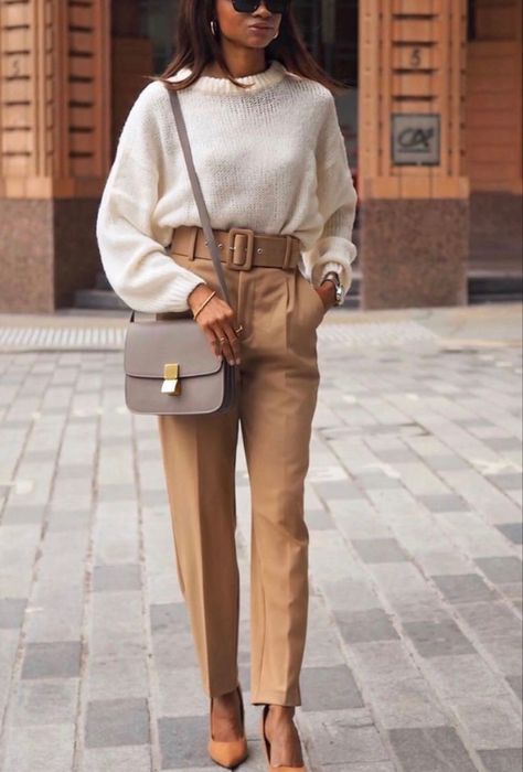 Women Work Outfits, Work Outfits, Pants, White, Instagram, Trousers