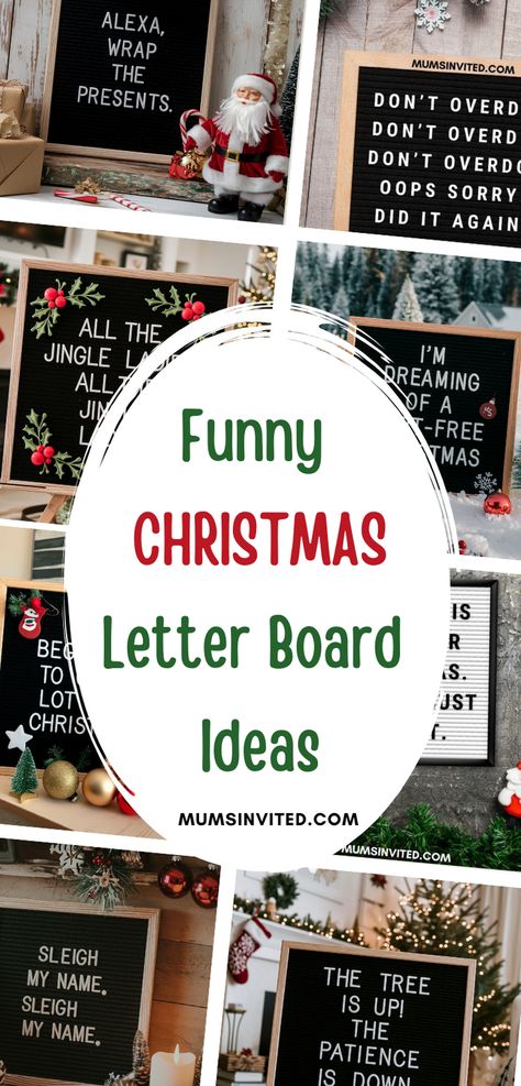 Embrace the fun of Christmas with our collection of funny & witty letter board quotes. Perfect for Christmas celebrations, these cute phrases are sure to make your kids giggle. Ideal for baby's first Christmas, Christmas parties or just to add a touch of holiday charm to your day. Cute Christmas Letter Board Quotes. Christmas Letterboard Quotes Funny. Christmas letter board quotes. December letterboard quotes. Christmas sayings for signs. Christmas felt board quotes. Winter Message board quotes. Christmas Month Quotes, Felt Letter Board Christmas, Snarky Christmas Quotes, Cute Christmas Letter Board Quotes, Christmas Sayings For Signs, Christmas Felt Board Quotes, Winter Message Board Quotes, Christmas Letterboard Quotes, Christmas Felt Board