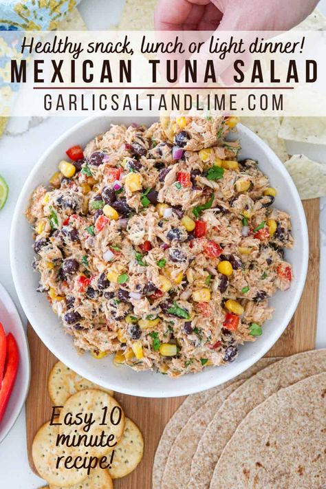 Cold Tuna Lunch Ideas, Low Cholesterol Tuna Salad, Tuna Salad Healthy Recipe, Tuna Fish Bowl, Health Tuna Salad, Tuna With Cucumber, Tuna And Crab Salad, Macro Tuna Recipes, Tuna Chopped Salad