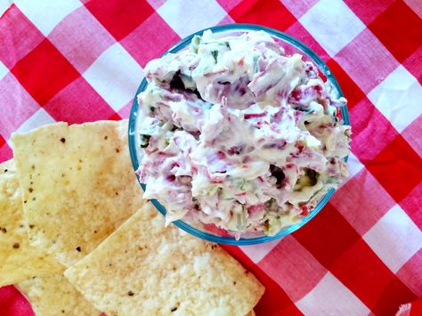 Dried Beef Pickle Roll Dip | The Gingham Apron Salami Dip, Beef Pickle, Pickle Wrap Dip, Homemade Salami, Chipped Beef Dip, Pickle Roll Ups, Pickle Wraps, Wrapped Pickles, Ham Wraps