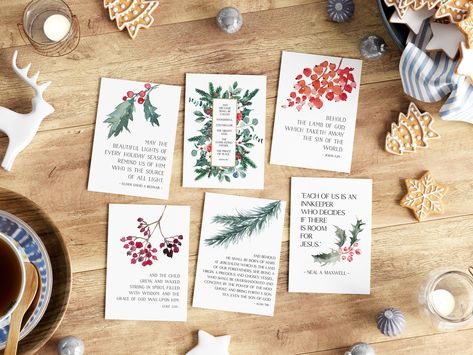 Lds Relief Society Christmas Gift Ideas, Ward Christmas Party Ideas Lds, Christmas Handouts, Military Welcome Home, Lds Christmas, Christmas Boards, 5x7 Prints, Lds Gifts, Text Artwork