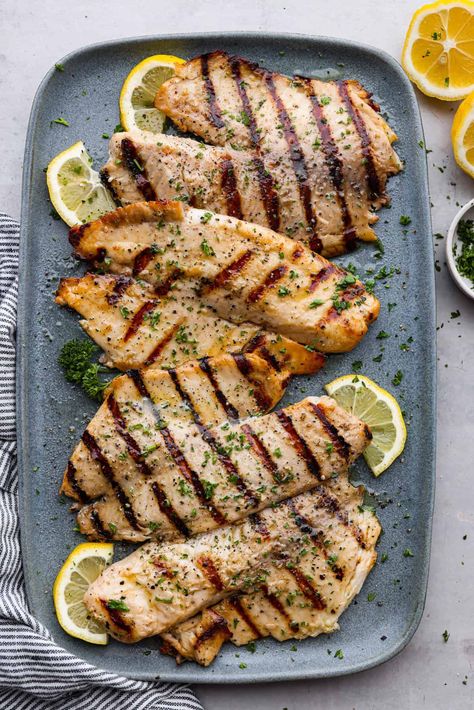 Grilled Tilapia - The Recipe Critic Grilled Tilapia Recipes, Grilled Tilapia, Easy Teriyaki Chicken, Slow Cooker Ribs, Best Seafood Restaurant, The Recipe Critic, Pellet Grill Recipes, Tilapia Recipes, Recipe Critic