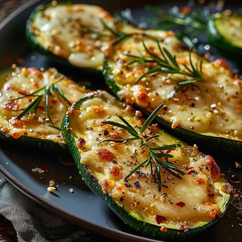 Gourmet Garlic Zucchini Steaks with Cheese Cheesy Garlic Zucchini Steaks, Zucchini Steaks, Zucchini Health Benefits, Garlic Zucchini, Best Zucchini Recipes, Zucchini Aubergine, Healthy Gourmet, Special Breakfast, Cheesy Zucchini