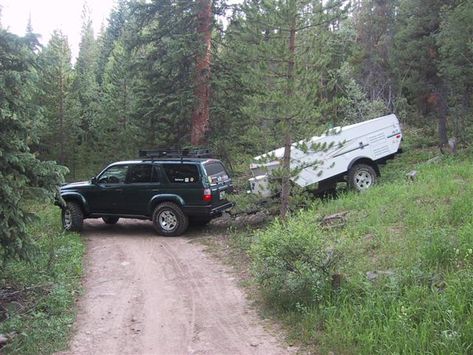 Pop Up Trailer, Off Road Camping, Camper Hacks, Yo Momma, Off Road Trailer, Tent Trailer, Forest Road, Pop Up Camper, Alaska Travel