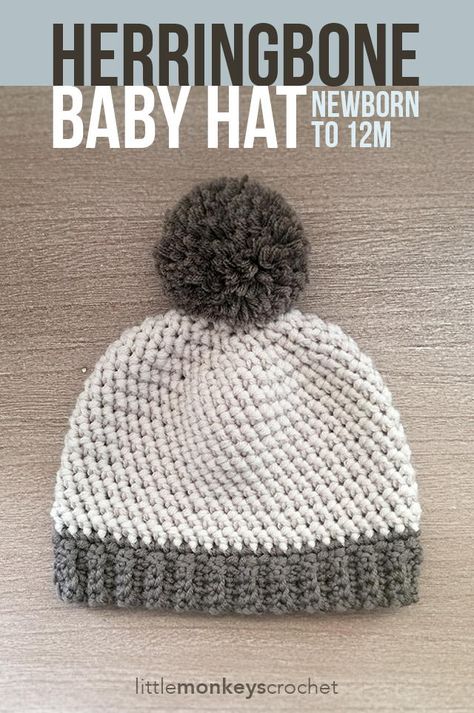 Crochet Baby Boy Hat, Crochet Baby Cap, Crochet Hats For Boys, Beanie Hat Pattern, Crochet Baby Beanie, Crochet Baby Hat Patterns, Hat Patterns Free, Baby Crochet Patterns Free, Baby Hat Patterns