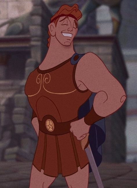 Hercules Disney Aesthetic, Roman Cartoon, Male Disney Characters, Hercules Poster, Hercules Characters, Hercules Disney, Male Cartoon Characters, Brazil Art, Disney Paintings