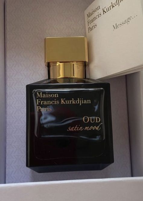 #Maison Francis Kurkdjian #Oud Satin Mood #Parfum #Maison Francis Kurkdjian Oud Satin Oud Satin Mood, Perfume Collection Display, Fragrance Lab, Oud Perfume, Collection Display, Bedroom Setup, Guilty Pleasure, Mens Winter Fashion, Perfume Collection