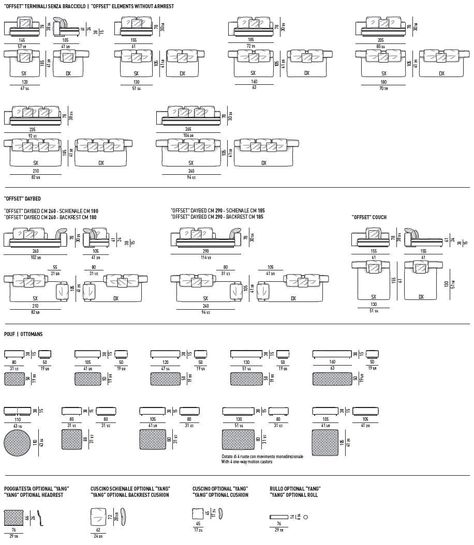 Dimensions YANG Minotti Sofa, Price List, Sofa Design, Sofa, Design