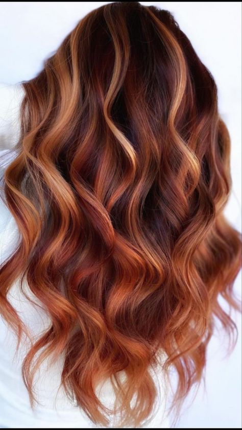 Red Balayage Hair, Rambut Brunette, Autumn Hair, Ginger Hair Color, Hair Color Auburn, Copper Hair Color, Hair Color Shades, Business Training, Hair Shades