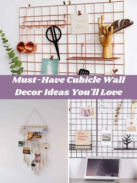 37 Must-Have Cubicle Wall Decor Ideas You'll Love - PinkPopDesign Cute Cubicle Decor Ideas, Cubicle Wall Decor Ideas, Cubicle Wall Covering, Cubicle Makeover Ideas, Cubicle Wall Decor, Cute Cubicle, Work Cubicle Decor, Cubicle Accessories, Wall Decor Items