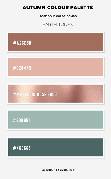 Brown And Rose Gold Living Room, Mint Green And Rose Gold Wedding, Rose Gold And Green Color Palette, Metallic Gold Color Palette, Rose Gold Palette Colour Schemes, Modern Website Design Color Palettes, Rose Gold Color Palette Colour Schemes, Rose Gold Paint Color, Rose Gold And Green Wedding