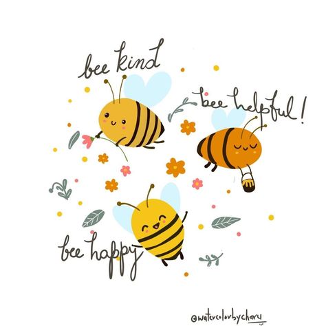 Buddha Doodle, Cute Bees, Bee Quotes, Classroom Charts, Bee Printables, Teachers Day Card, I Love Bees, Bible Quotes Images, School Event