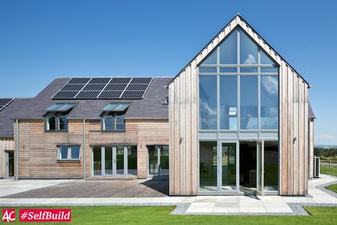 Modern Eco Friendly Home, Sip House, Eco House Design, Self Build, Self Build Houses, Structural Insulated Panels, Best Architects, Energy Efficient Homes, Modern Barn