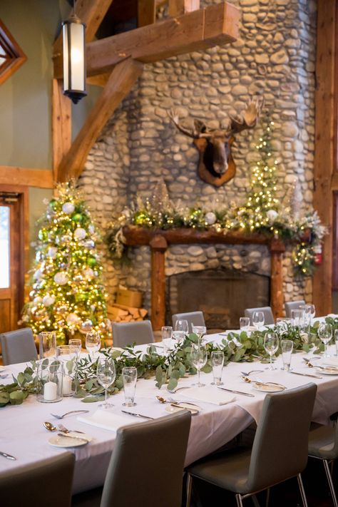 Elopement Banff, Canadian Wedding Venues, Wedding Reception Rustic, Emerald Lake Lodge, Banff Elopement, Winter Ceremony, Rocky Mountain Elopement, Canadian Wedding, Greenery Wedding Decor