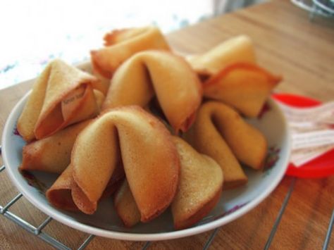 Gluten-Free Fortune Cookies Recipe by Sarah Platanitis Gluten Free Chinese Food, Chinese Fortune Cookie, Fortune Cookies Recipe, Gluten Free Chinese, Chef Uniforms, Brandy Snaps, Fortune Cookies, Gf Recipes, Fortune Cookie