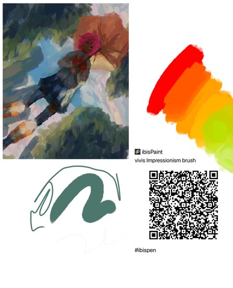 QR code ibis paint brush Impressionism Brush Ibis Paint, Guache Brush Ibis Paint, Cube Brush Ibis Paint, Oil Paint Brush Ibispaint, Marker Brush Ibis Paint, Ibis Paint Code Brush, Ibis Paint Code, Bush Drawing, Ibis Pen