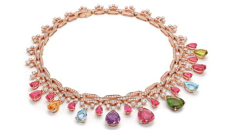 Bejeweled Music Video, Bulgari Necklace, Colored Gemstones, Bedroom Vintage, Celebrity Art, Golden Globes, Gia Diamond, High Jewelry, Luxury Retail