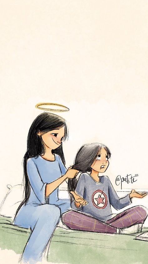 Stories • Instagram Mother Daughter Art, Jesus Cartoon, Mama Mary, Catholic Images, Christian Artwork, San Michele, Blessed Mother Mary, San Francesco, Mom Art