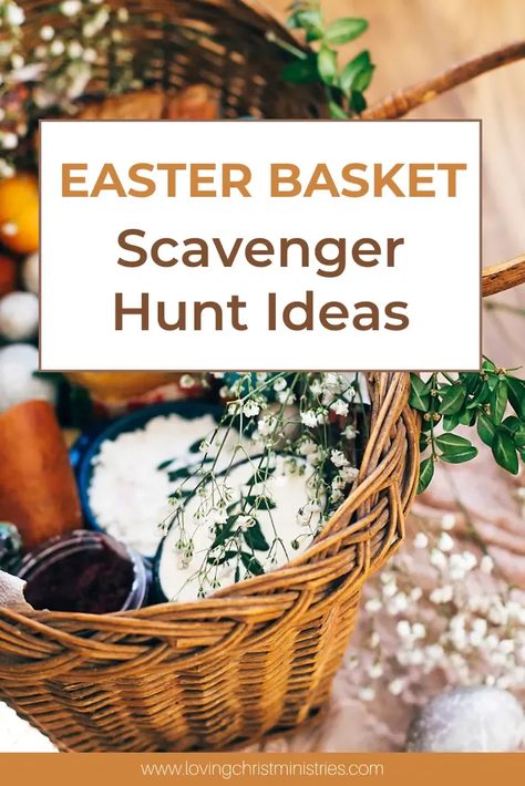 Creative Easter basket scavenger hunt ideas to make your celebration memorable. Perfect for ministry groups looking for fun to celebrate. #easterbasket #easterscavengerhunt Easter Basket Hunt Ideas, Easter Basket Scavenger Hunt, Easter Basket Hunt, Retreat Planning, Scavenger Hunt Ideas, Christian Retreat, Christian Women's Ministry, Easter Scavenger Hunt, Creative Easter Baskets