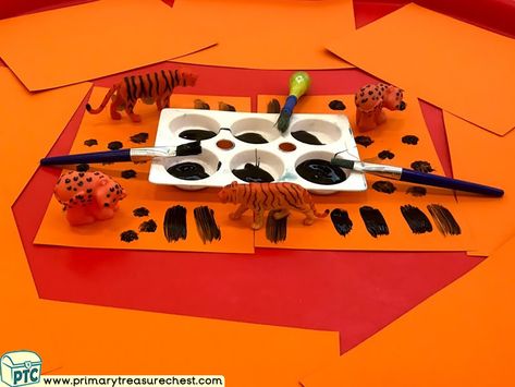 Jungle Art Preschool, Jungle Theme Activities, Dear Zoo Activities, Jungle Activities, Tuff Tray Ideas Toddlers, Tuff Tray Ideas, Zoo Activities, Rainforest Theme, Dear Zoo