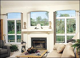 Exterior Garage Door, Fireplaces Layout, Above The Fireplace, Above Fireplace, Fireplace Remodel, Beautiful Windows, The Fireplace, Fireplace Wall, Mantle Decor