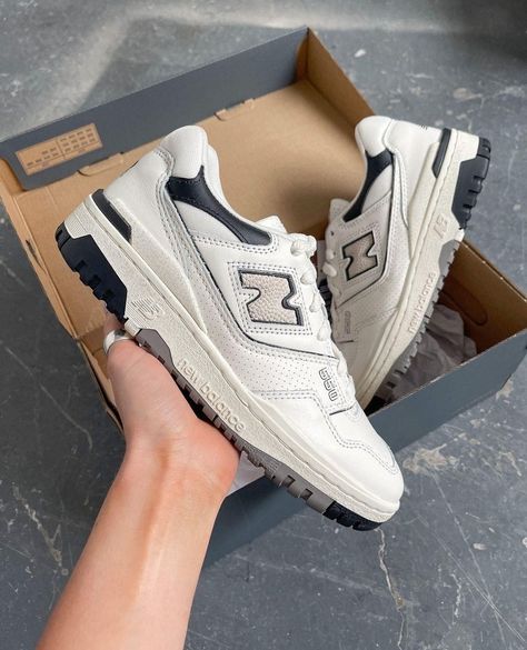 New Balance 350, New Balance 550 Cream Black, New Balance 550 Men, New Balance 550 Cream, Cool Shoes For Men, New Balance Shoes Men, Black Sneakers Outfit, Sneakers Shoes For Men, Shopping Essentials