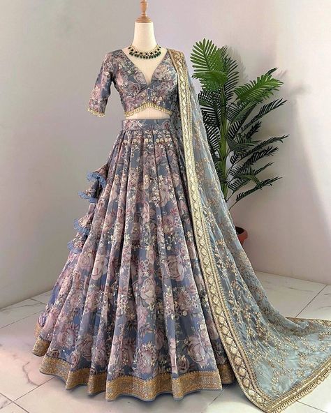 ZV-3073 ❤️👌 💥💕Presenting New Wedding Collection Lehenga Choli With Full Heavy Embroidery Sequence Work👌💕 Oder Now ⬇️ ➡️https://zvfashion.in/ ➡️https://wa.me/97270 84766 Follow us for more collections.👑👑👑👑 Send screen shot for price, inquiry Contact us @ 📞+91 97270 84766 🏠 94,Harikunj Society, Chikuwadi, Nana Varachha,, Surat, India, Gujarat 🎊🎉👍Follow us for more collections👗👗💃💃💃💃💃💃 #kurtis #kurtipalazzo #kurtionline #designerkurti #kurtilovers #kurtishopping #kurtiindia #kurtineckdesign #... Stylish Lehenga Designs, Long Skirt Top Designs, Party Wear Gowns, Simple Lehenga, Printed Lehenga, Cotton Lehenga, Lehenga Designs Simple, Bollywood Lehenga, Desi Fashion Casual