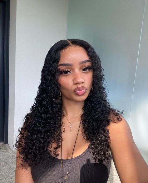 Sew In Curly Hair, Wet Curls, Curly Hair Sew In, Curly Sew In, Sew In Hairstyles, Curly Hair Wig, Beautiful Curly Hair, Curly Hair Styles Easy, Lace Closure Wig