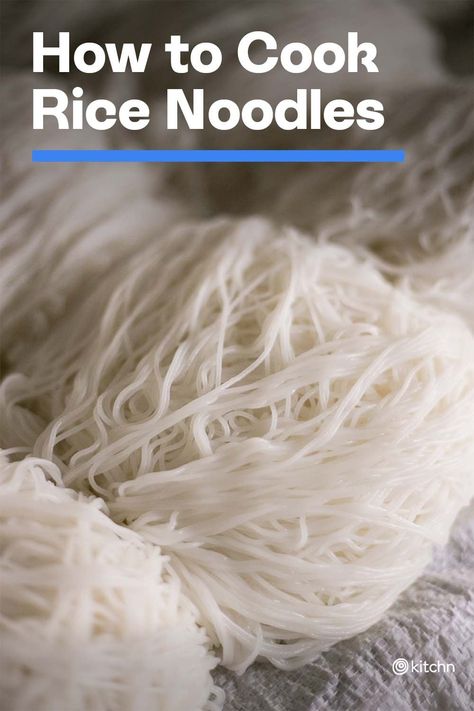 Thai Rice Noodle Recipes, Quick Rice, Thai Rice Noodles, Rice Noodle Recipes, How To Boil Rice, Wheat Noodles, Noodle Recipes Easy, Cook Rice, Dry Rice