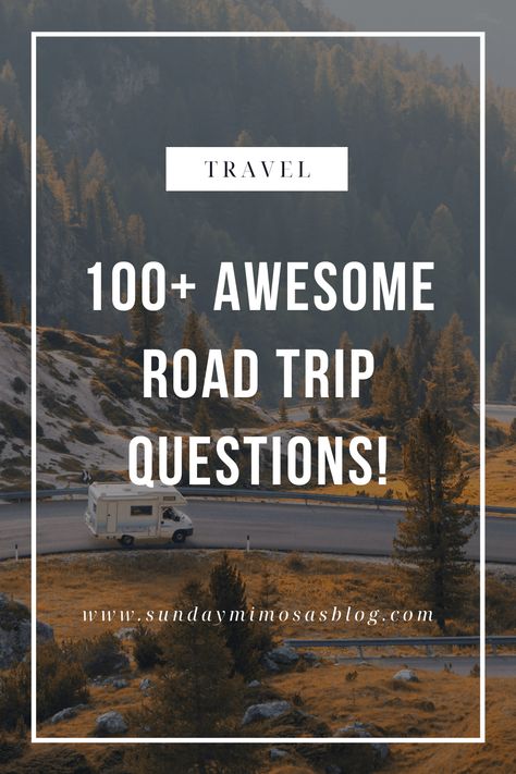 100+ Fun Road Trip Questions for Families, Friends or Couples! Fun Road Trip Questions, Road Trip Questions For Couples, Questions To Ask Each Other, Road Trip Questions, Questions For Couples, Fun Questions, Cross Country Road Trip, Long Road Trip, Fun Questions To Ask