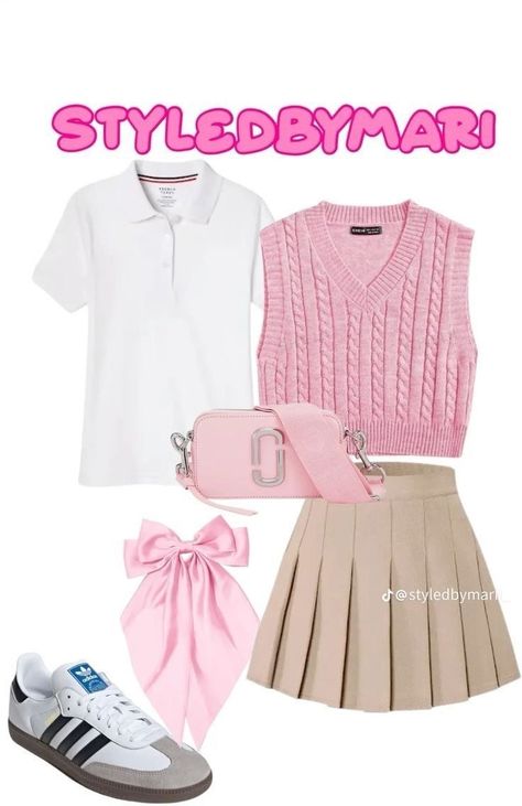 Cute School Outfits With Uniform, School Uniforms Ideas, School Outfit Uniform, Cute Uniform Outfits For School, Outfit Ideas For School Uniform, Back To School Uniform Outfits, School Outfits Uniform, Uniforms Outfits, Uniform Outfits Ideas