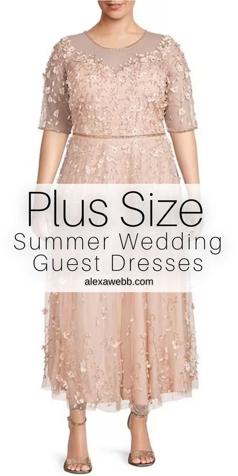 63 Plus Size Wedding Guest Dresses with Sleeves for summer weddings by Alexa Webb Semi Formal Plus Size Dresses, Semi Formal Dresses For Wedding Guest Plus Size, Plus Size Dress For Wedding Guest, Wedding Guest Outfit Summer Plus Size, Plus Size Summer Dresses For Wedding Guest, Plus Size Party Dresses For Wedding, Dresses For Wedding Guests Plus Size, Wedding Guest Dress Plus Size, Plus Size Wedding Guest Dress Summer