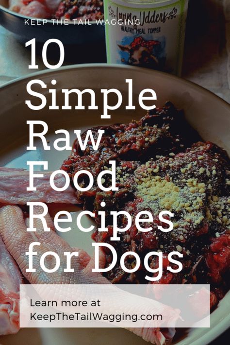 10 Simple Raw Food Recipes for Dogs Dog Food Recipes Raw, Puppy Raw Food Recipes, Raw Food Diet For Dogs Recipes, Raw Dog Food Recipes Barf, How To Make Raw Dog Food, Balanced Raw Dog Food Recipes, Homemade Venison Dog Food, Dog Raw Diet Meal Plan, Raw Meat For Dogs