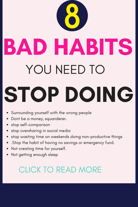 bad habits to break/ list of bad habits/ how to stop bad habits / get rid of bad habits tips/ bad habits to stop/ tips quit bad habits /#habits #routine GoodHabitsList #positivethinking /habits forming /good habits list things to do Good Habits List, Bad Habits Quotes, Stop Bad Habits, Bad Habits To Break, Habits List, Habits Routine, Habits To Break, Quit Bad Habits, Best Habits