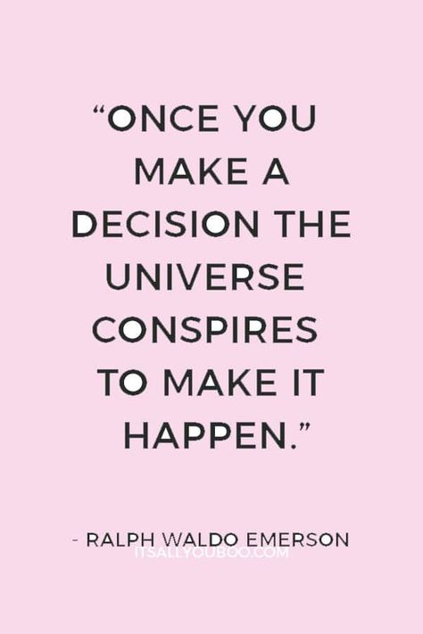 "Once you make a decision the universe conspires to make it happen" — Ralph Waldo Emerson. Want to know how to manifest your dream life? Click here for exactly how to manifest your dream life into reality. Plus, look out for these signs your dreams are manifesting. What’s your dream life look like? #DreamLife #Manifest #LawOfAttraction #Manifesting #LOA #Affirmations #Abundance #ManifestLove #LawOfVibration #YourVibeYourLife #PositiveMindset #Affirm #Believe #Vibration Spiritual Awakening Signs, Dream Symbols, Vision Board Manifestation, Motiverende Quotes, Law Of Attraction Tips, Manifestation Journal, Manifestation Affirmations, Manifestation Quotes, How To Manifest