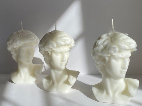 David Candle, Mold Candles, Bust Candle, Human Torso, Torso Candle, David Bust, 3d Candle, Candles Making, Candle Party Favors