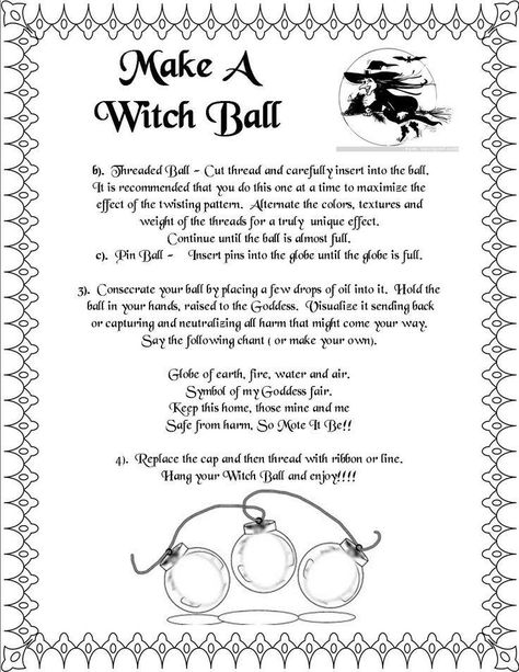 Witch Ball, Wiccan Crafts, Wiccan Witch, Magick Spells, Wiccan Spell Book, Witchcraft Spell Books, Witch Spell Book, Witchy Crafts, Book Of Shadow