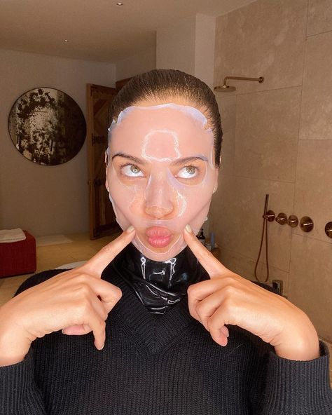 Mask Monday  ( face  neck) Monday Face, Skincare Summer, Neck Mask, Multi Masking, Skin Science, Sheet Masks, Facial Mask, Sheet Mask, Beauty Skincare