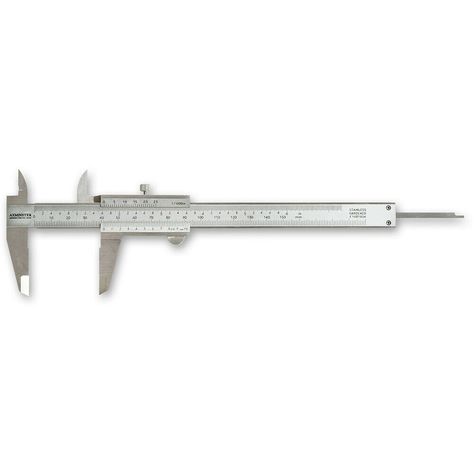 Store Home Our Feedback Contact us Trusted Seller view our feedback - 24 hour dispatch - Fast & Free delivery Home Axminster Vernier Caliper - 150mm/6" Axminster Vernier Caliper - 150mm/6" Code: 910359 Ask a question Follow Axminster View similar products View search results for Axminster Join our mailing list Key Features Stainless steel with satin finish Clear metric and imperial graduations Metric scale gives readings down to 0.02mm and the imperial scale 0.001" Can be used for external, Vernier Caliper, Workshop Equipment, Diy Tools, Calipers, Satin Finish, Good Quality, Furniture Diy, Layout, Satin