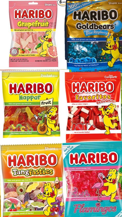 Haribo Candy, Pink Birthday Party, Artificial Fruit, Pink Birthday, Blue Raspberry, Fruit Flavored, Gummy Candy, Jelly Beans, Easy Snacks