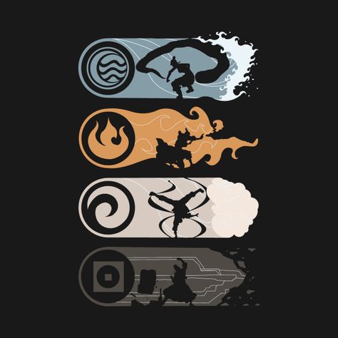 Check out this awesome 'Choose+your+Element' design on @TeePublic! Avatar Tattoo, Avatar Ang, Avatar Legend Of Aang, Element Earth, Avatar Series, The Last Avatar, The Legend Of Korra, Avatar Cartoon, Element Design