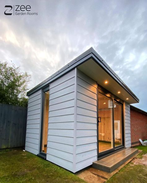 Zee Garden Rooms on Instagram: “Wanting something a little different to timber cladding? How about this steel frame garden room complete with composite cladding? Its…” Composite Cladding Garden Room, Garden Cabin, Composite Cladding, Garden Cabins, Timber Cladding, Garden Rooms, Garden Room, Steel Frame, Shed