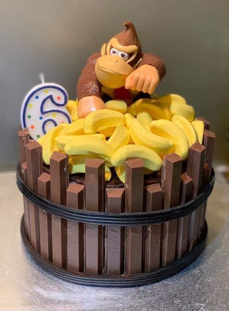 Easy Monkey Birthday Cake, Monkey Sheet Cake, Monkey Theme Cake, Chunky Monkey Cake, Cake Monkey, Gorilla Tag, Monkey Cake, Thomas Birthday, Monkey Birthday