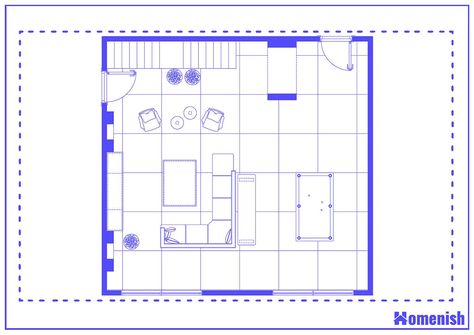 Pool Table Living Room Layout, Small Basement With Pool Table, Game Room Layout Floor Plans, Game Room Layout, Pool Table Dimensions, Game Room With Pool Table, Best Pool Tables, Pool Table Room, Living Room Plan