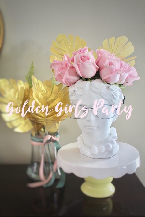 Golden Girls Party Golden Girls Theme Party, Golden Girls Party, Golden Girls Theme, Girl Symbol, Girls Teacher, Girls Brunch, Fruit Toppings, The Golden Girls, Golden Birthday